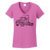 Ladies Heavy Cotton™ 100% Cotton V-Neck T-Shirt Thumbnail