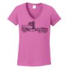Ladies Heavy Cotton™ 100% Cotton V-Neck T-Shirt Thumbnail