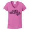 Ladies Heavy Cotton™ 100% Cotton V-Neck T-Shirt Thumbnail