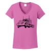Ladies Heavy Cotton™ 100% Cotton V-Neck T-Shirt Thumbnail
