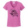 Ladies Heavy Cotton™ 100% Cotton V-Neck T-Shirt Thumbnail
