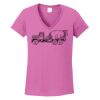 Ladies Heavy Cotton™ 100% Cotton V-Neck T-Shirt Thumbnail