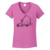 Ladies Heavy Cotton™ 100% Cotton V-Neck T-Shirt Thumbnail