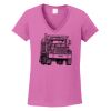 Ladies Heavy Cotton™ 100% Cotton V-Neck T-Shirt Thumbnail