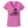 Ladies Heavy Cotton™ 100% Cotton V-Neck T-Shirt Thumbnail
