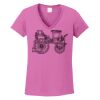 Ladies Heavy Cotton™ 100% Cotton V-Neck T-Shirt Thumbnail
