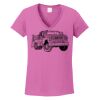 Ladies Heavy Cotton™ 100% Cotton V-Neck T-Shirt Thumbnail