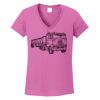Ladies Heavy Cotton™ 100% Cotton V-Neck T-Shirt Thumbnail