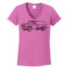 Ladies Heavy Cotton™ 100% Cotton V-Neck T-Shirt Thumbnail