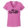 Ladies Heavy Cotton™ 100% Cotton V-Neck T-Shirt Thumbnail