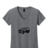 Ladies Heavy Cotton™ 100% Cotton V-Neck T-Shirt Thumbnail