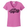 Ladies Heavy Cotton™ 100% Cotton V-Neck T-Shirt Thumbnail