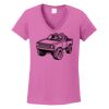 Ladies Heavy Cotton™ 100% Cotton V-Neck T-Shirt Thumbnail