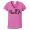 Ladies Heavy Cotton™ 100% Cotton V-Neck T-Shirt Thumbnail