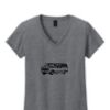 Ladies Heavy Cotton™ 100% Cotton V-Neck T-Shirt Thumbnail