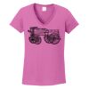 Ladies Heavy Cotton™ 100% Cotton V-Neck T-Shirt Thumbnail