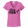 Ladies Heavy Cotton™ 100% Cotton V-Neck T-Shirt Thumbnail