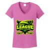 Ladies Heavy Cotton™ 100% Cotton V-Neck T-Shirt Thumbnail