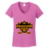 Ladies Heavy Cotton™ 100% Cotton V-Neck T-Shirt Thumbnail