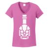 Ladies Heavy Cotton™ 100% Cotton V-Neck T-Shirt Thumbnail