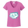 Ladies Heavy Cotton™ 100% Cotton V-Neck T-Shirt Thumbnail