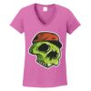 Ladies Heavy Cotton™ 100% Cotton V-Neck T-Shirt Thumbnail
