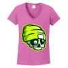 Ladies Heavy Cotton™ 100% Cotton V-Neck T-Shirt Thumbnail