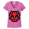 Ladies Heavy Cotton™ 100% Cotton V-Neck T-Shirt Thumbnail