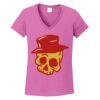 Ladies Heavy Cotton™ 100% Cotton V-Neck T-Shirt Thumbnail