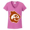 Ladies Heavy Cotton™ 100% Cotton V-Neck T-Shirt Thumbnail