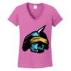 Ladies Heavy Cotton™ 100% Cotton V-Neck T-Shirt Thumbnail