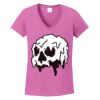 Ladies Heavy Cotton™ 100% Cotton V-Neck T-Shirt Thumbnail