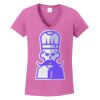 Ladies Heavy Cotton™ 100% Cotton V-Neck T-Shirt Thumbnail