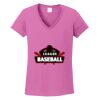 Ladies Heavy Cotton™ 100% Cotton V-Neck T-Shirt Thumbnail