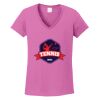 Ladies Heavy Cotton™ 100% Cotton V-Neck T-Shirt Thumbnail