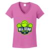 Ladies Heavy Cotton™ 100% Cotton V-Neck T-Shirt Thumbnail