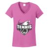 Ladies Heavy Cotton™ 100% Cotton V-Neck T-Shirt Thumbnail