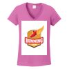 Ladies Heavy Cotton™ 100% Cotton V-Neck T-Shirt Thumbnail