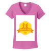 Ladies Heavy Cotton™ 100% Cotton V-Neck T-Shirt Thumbnail