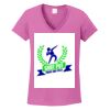Ladies Heavy Cotton™ 100% Cotton V-Neck T-Shirt Thumbnail
