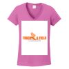Ladies Heavy Cotton™ 100% Cotton V-Neck T-Shirt Thumbnail