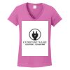 Ladies Heavy Cotton™ 100% Cotton V-Neck T-Shirt Thumbnail