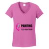 Ladies Heavy Cotton™ 100% Cotton V-Neck T-Shirt Thumbnail