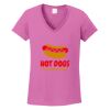 Ladies Heavy Cotton™ 100% Cotton V-Neck T-Shirt Thumbnail