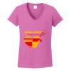 Ladies Heavy Cotton™ 100% Cotton V-Neck T-Shirt Thumbnail