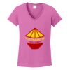 Ladies Heavy Cotton™ 100% Cotton V-Neck T-Shirt Thumbnail