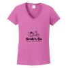 Ladies Heavy Cotton™ 100% Cotton V-Neck T-Shirt Thumbnail