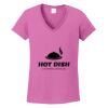 Ladies Heavy Cotton™ 100% Cotton V-Neck T-Shirt Thumbnail