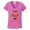 Ladies Heavy Cotton™ 100% Cotton V-Neck T-Shirt Thumbnail