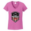 Ladies Heavy Cotton™ 100% Cotton V-Neck T-Shirt Thumbnail